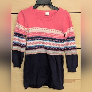 Colorful Knit Sweater Dress